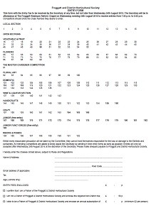 Entry Form 2016